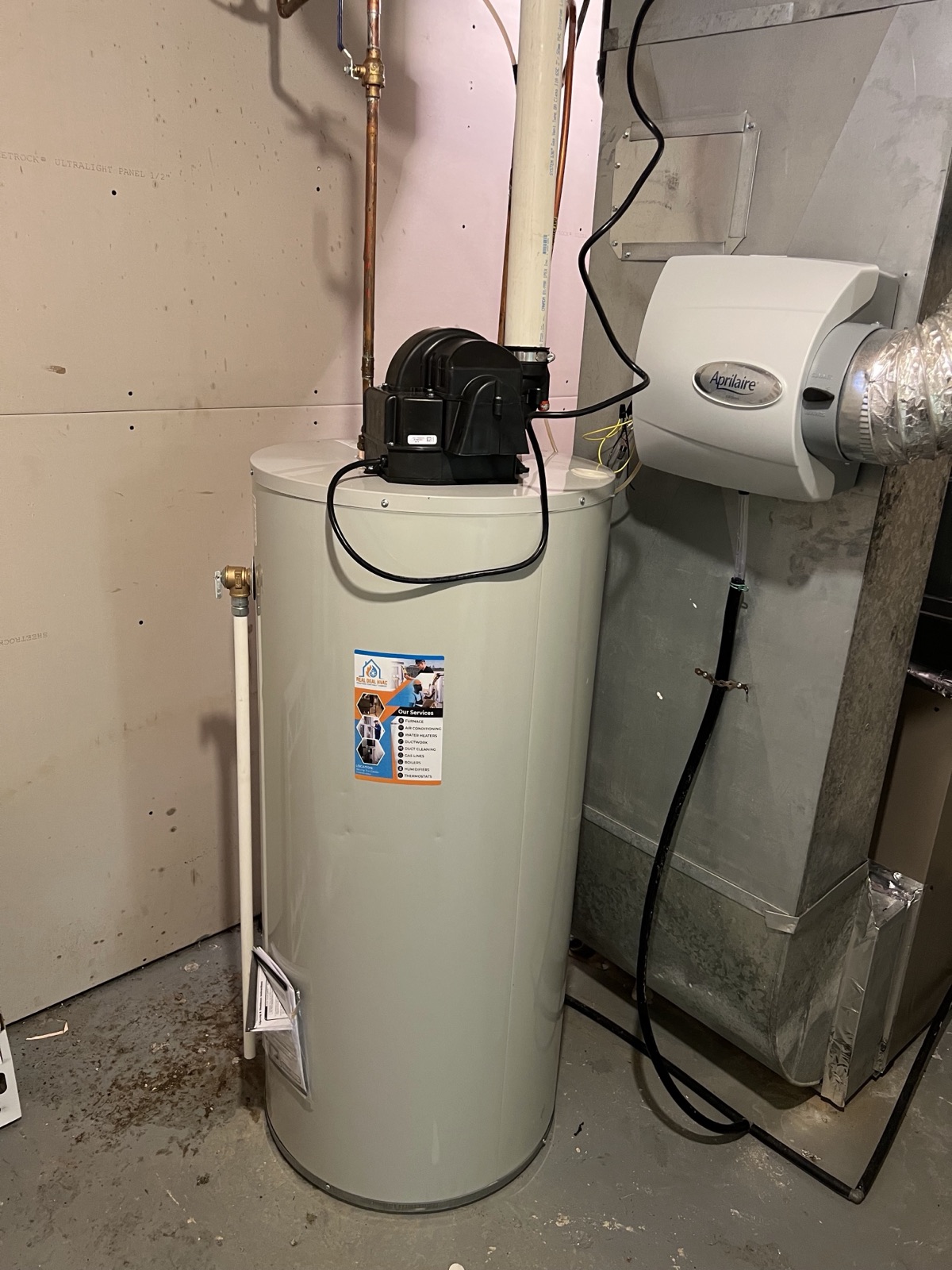 Interior furnace repair and safety review work.