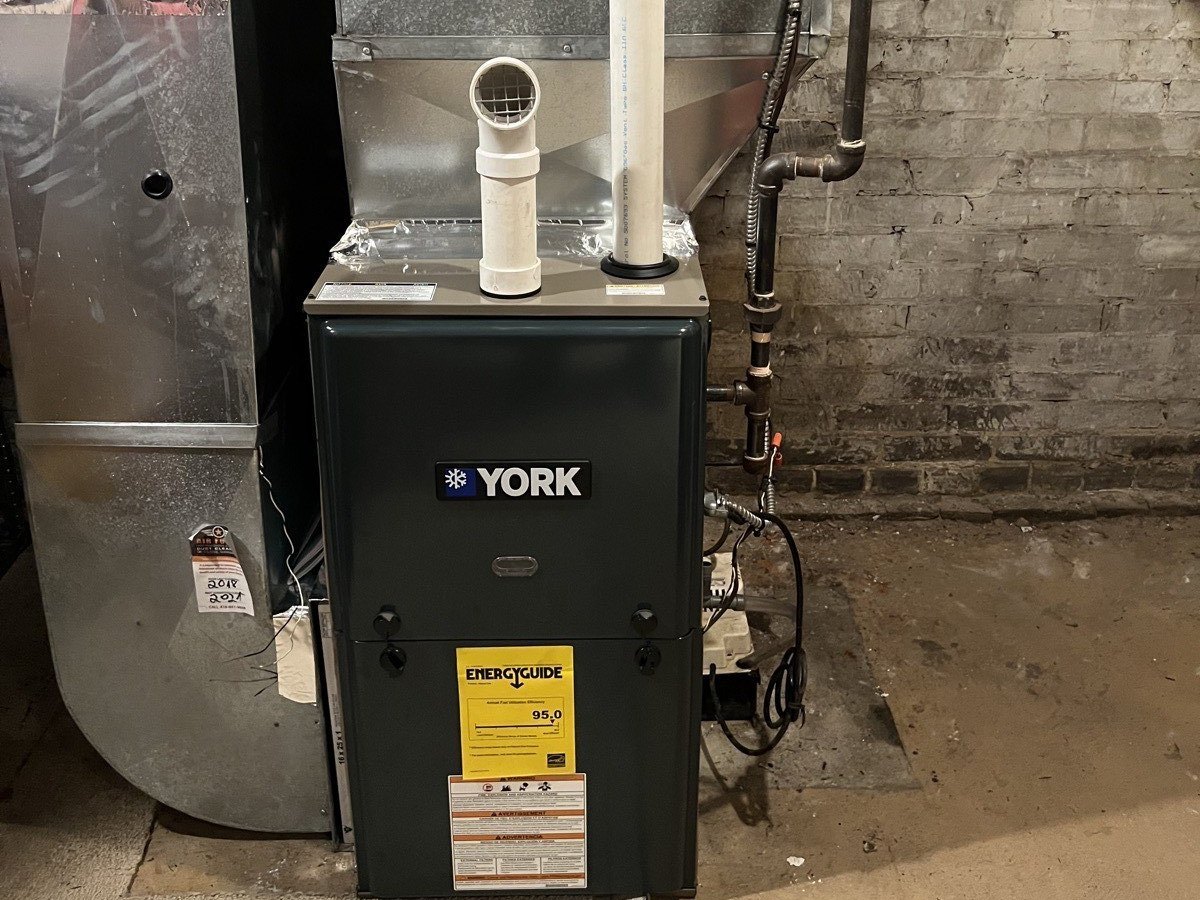 Seasonal furnace maintenance and inspection work.