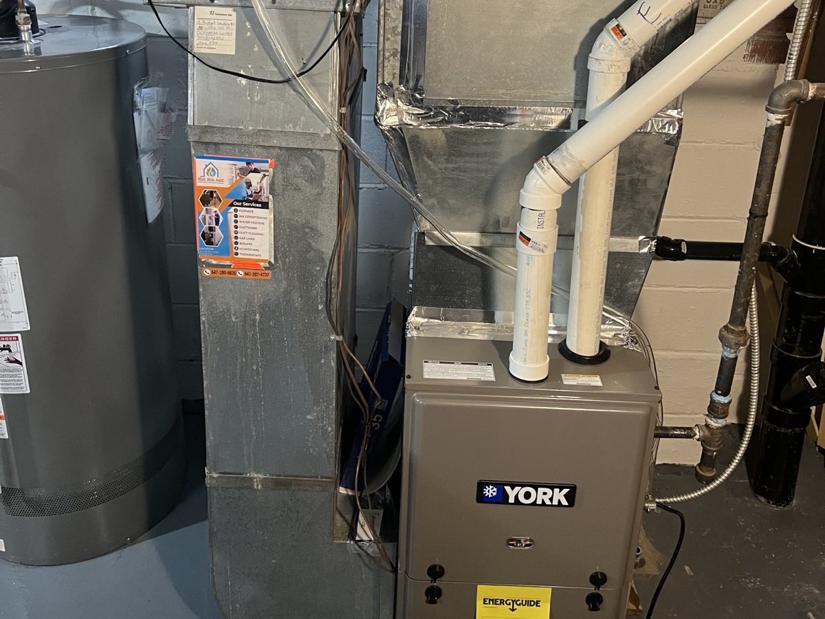 Water heater equipment work from OLU project photos.